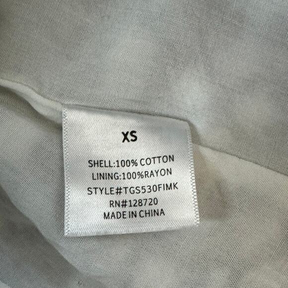 Mi Ami Francesca’s 100% Cotton Shell Embroidered tank size XS - Picture 4 of 8